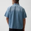 Camicia in denim dal taglio morbido