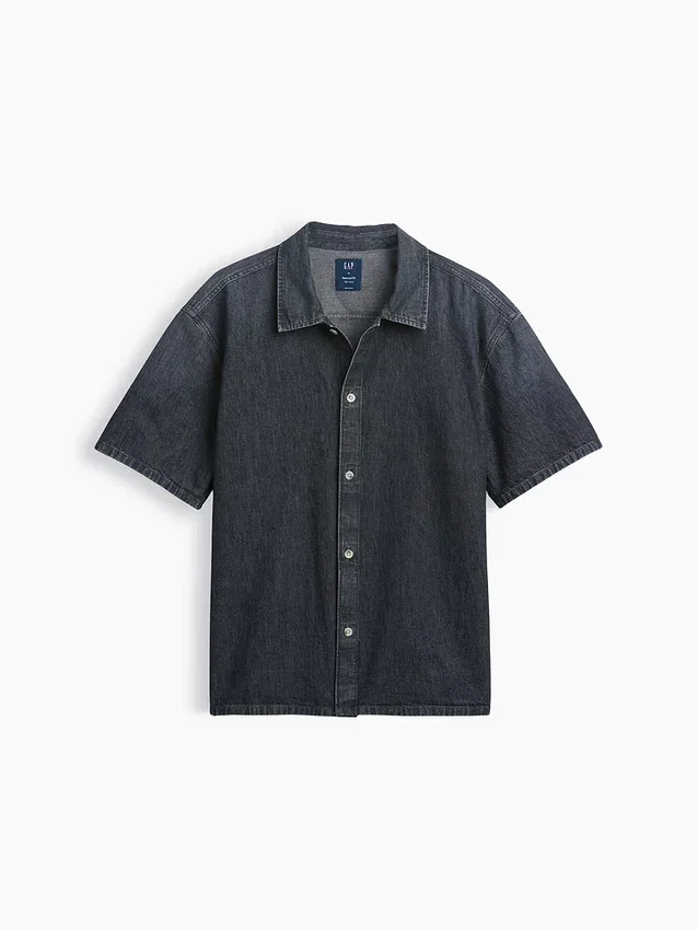 Camicia in denim dal taglio morbido