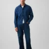 Camicia in denim dal taglio rilassato con orlo dritto
