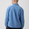Camicia in denim dal taglio rilassato con orlo dritto