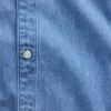 Camicia in denim dal taglio rilassato con orlo dritto