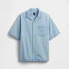 Camicia in denim per bambini dal taglio comodo