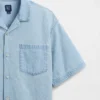 Camicia in denim per bambini dal taglio comodo