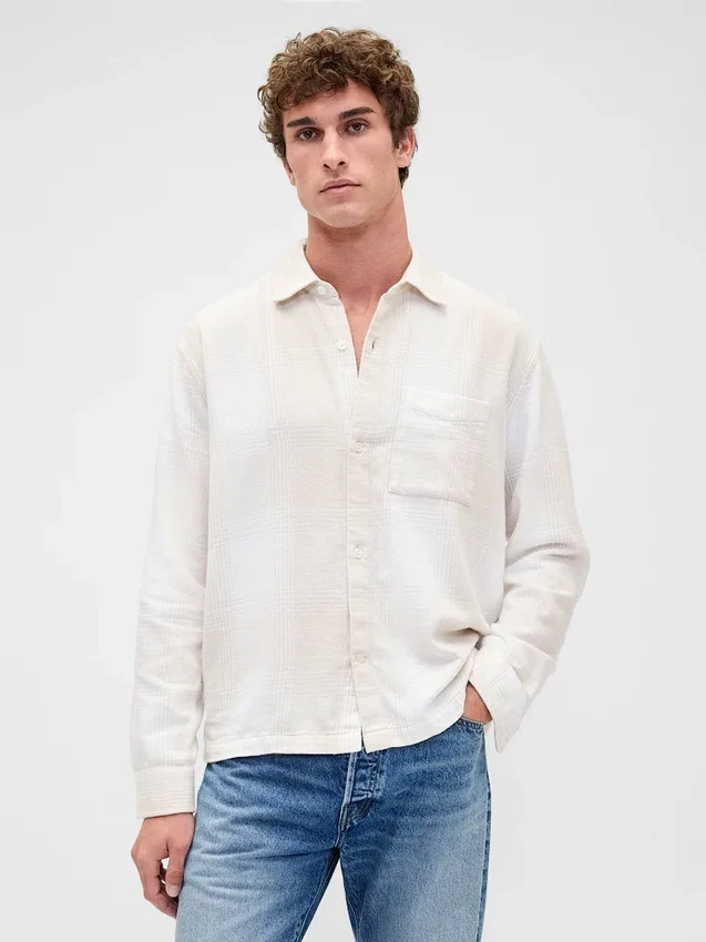 Camicia in flanella dal taglio comodo