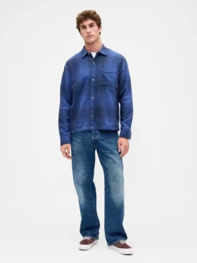 Camicia in flanella dal taglio comodo