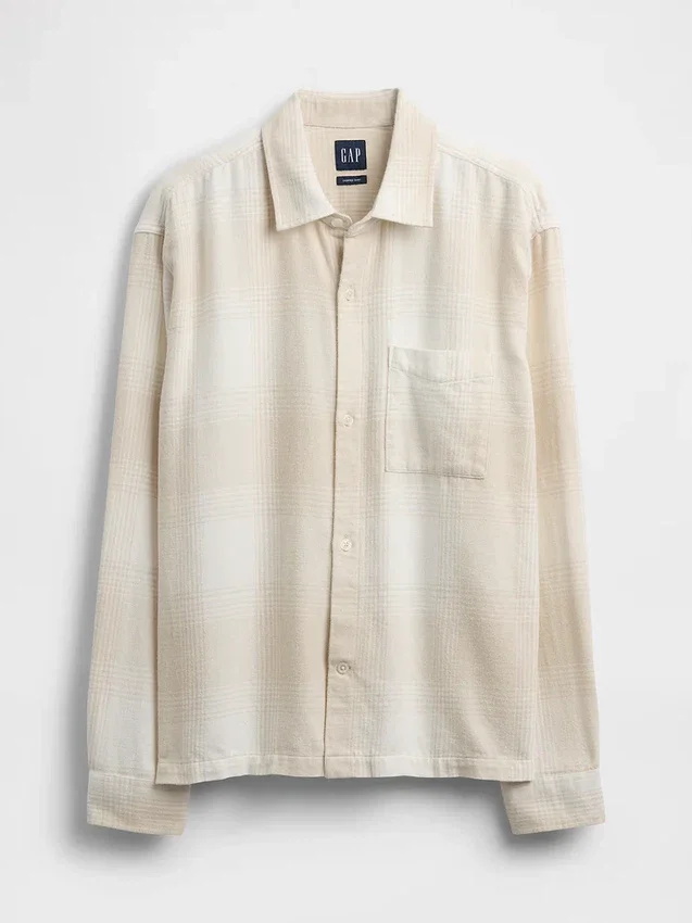 Camicia in flanella dal taglio comodo