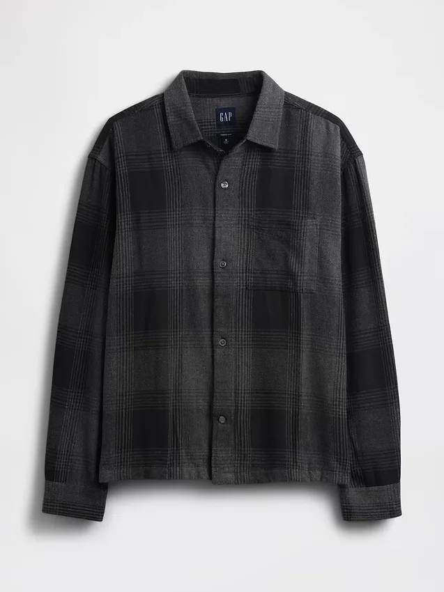 Camicia in flanella dal taglio comodo