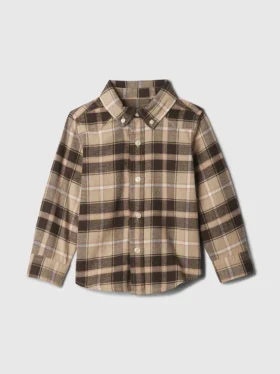 Camicia in flanella di cotone biologico per neonato & bebè