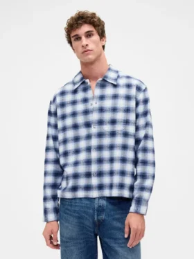 Camicia in flanella morbida di cotone biologico