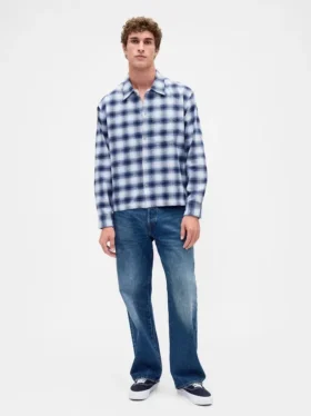 Camicia in flanella morbida di cotone biologico