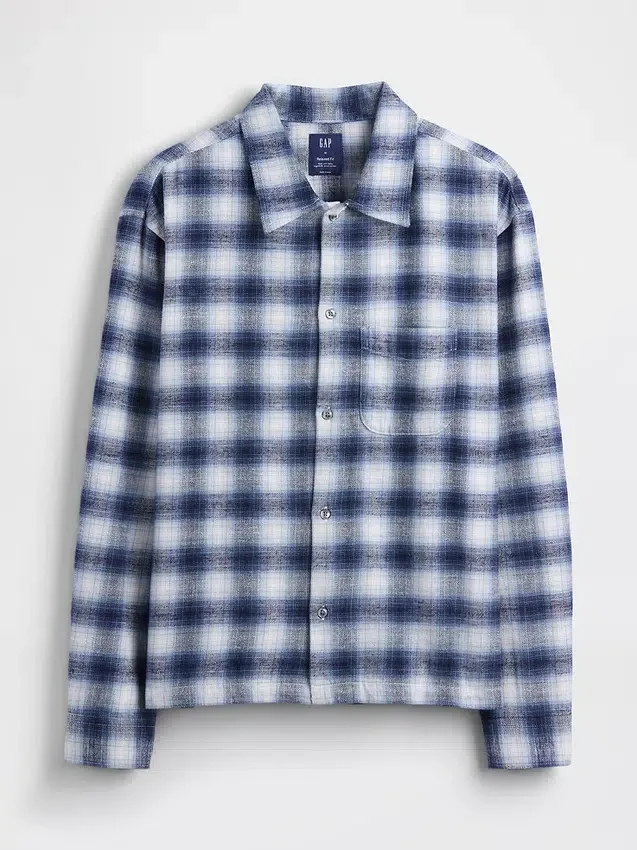 Camicia in flanella morbida di cotone biologico