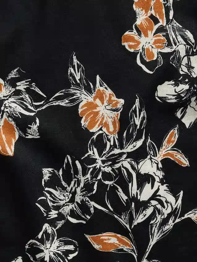 Camicia in misto lino e cotone testurizzato
