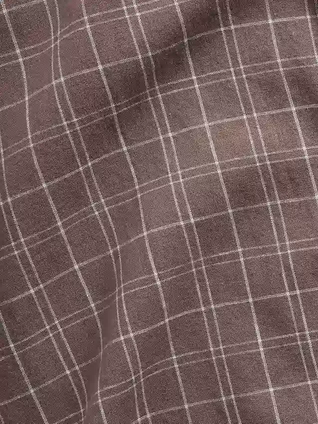 Camicia in misto lino e cotone testurizzato