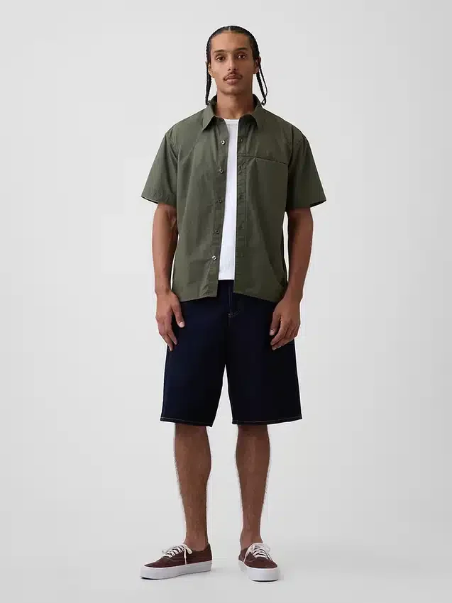 Camicia in popeline dalla vestibilità comoda