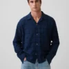 Camicia in seersucker dalla vestibilità comoda con orlo dritto