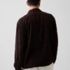 Camicia in seersucker dalla vestibilità comoda con orlo dritto
