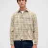 Camicia in twill con orlo dritto