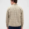 Camicia in twill con orlo dritto