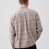 Camicia in twill con orlo dritto