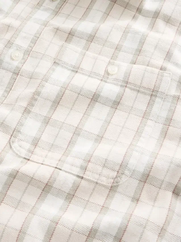 Camicia in twill con orlo dritto