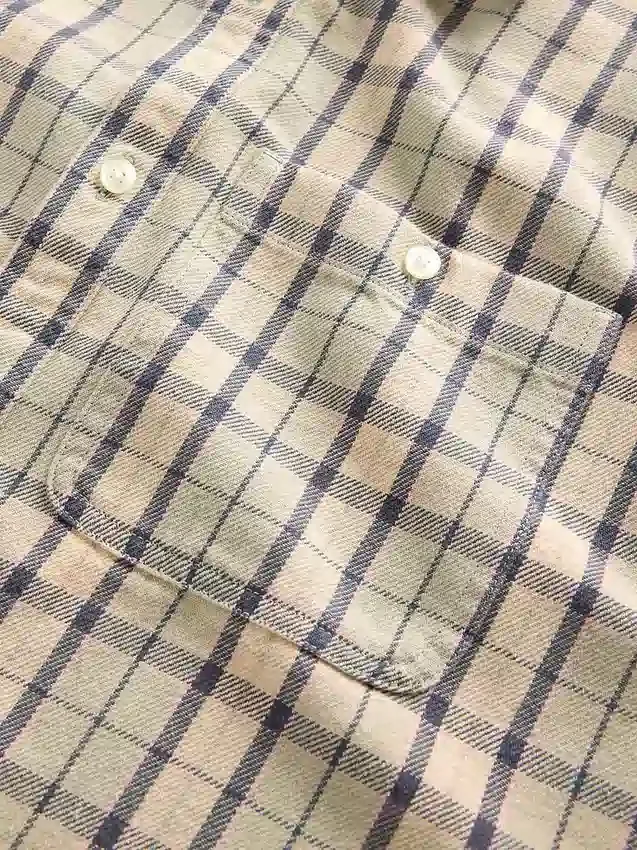 Camicia in twill con orlo dritto