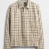 Camicia in twill con orlo dritto