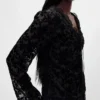 Camicia in velluto burnout
