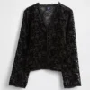 Camicia in velluto burnout