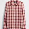 Camicia in voile a quadri