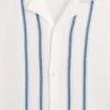 Camicia-maglione a righe con colletto Camp