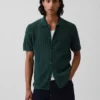 Camicia-maglione dalla vestibilità comoda e dalla trama lavorata