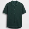Camicia-maglione dalla vestibilità comoda e dalla trama lavorata