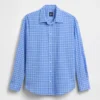 Camicia oversize a quadri in seersucker