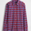 Camicia oversize a quadri in seersucker