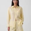 Camicia oversize in 100% lino