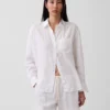 Camicia oversize in 100% lino