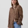 Camicia oversize in 100% lino