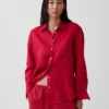Camicia oversize in 100% lino