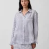 Camicia oversize in 100% lino