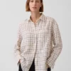 Camicia oversize in 100% lino