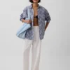 Camicia oversize in 100% lino