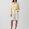 Camicia oversize in 100% lino