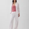 Camicia oversize in 100% lino