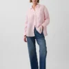 Camicia oversize in 100% lino
