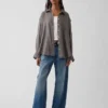 Camicia oversize in 100% lino