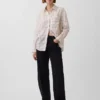 Camicia oversize in 100% lino