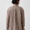 Camicia oversize in 100% lino