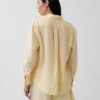Camicia oversize in 100% lino