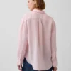 Camicia oversize in 100% lino
