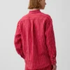 Camicia oversize in 100% lino